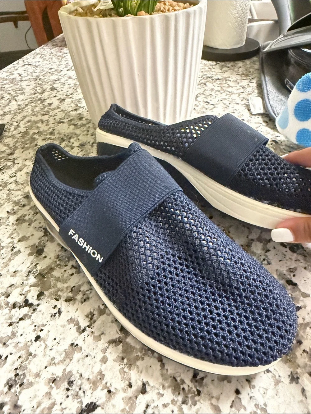 None breathable navy